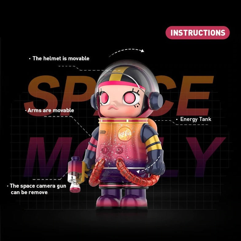 POPMART MEGA COLLECTION 400% SPACE MOLLY Coca Cola (Over The Moon)