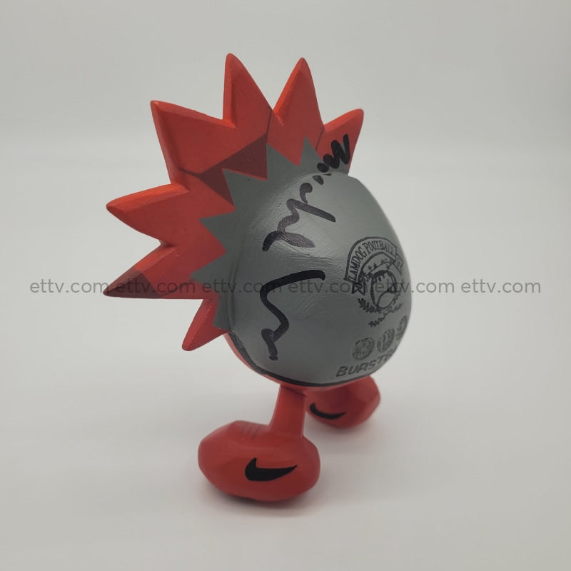 Ettv Michael Lau Crazysmiles 2005 Lamdog Football 09 Lamball Signed (Red) Art Toys