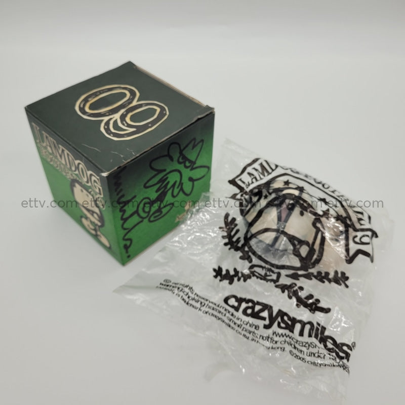 Ettv Michael Lau Crazysmiles 2005 Lamdog Football 09 Lamball Signed+Remarque Sketch By Art Toys