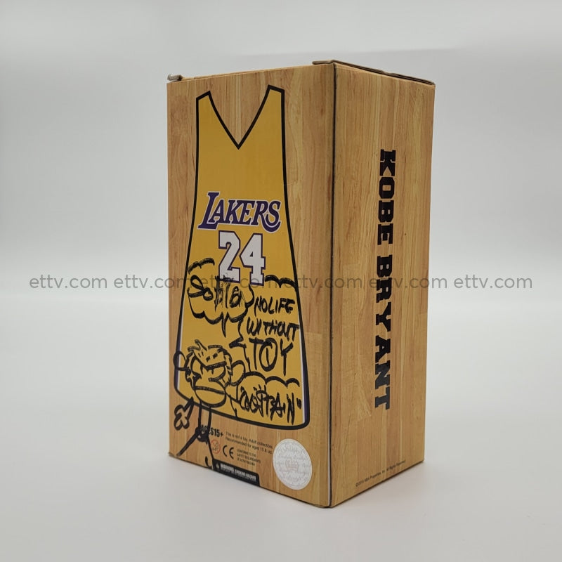 Ettv Mindstyle X Coolrain Nba Kobe Bryant Signed+Remarque Sketch By Art Toys