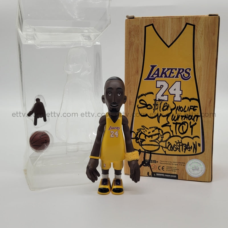 Ettv Mindstyle X Coolrain Nba Kobe Bryant Signed+Remarque Sketch By Art Toys