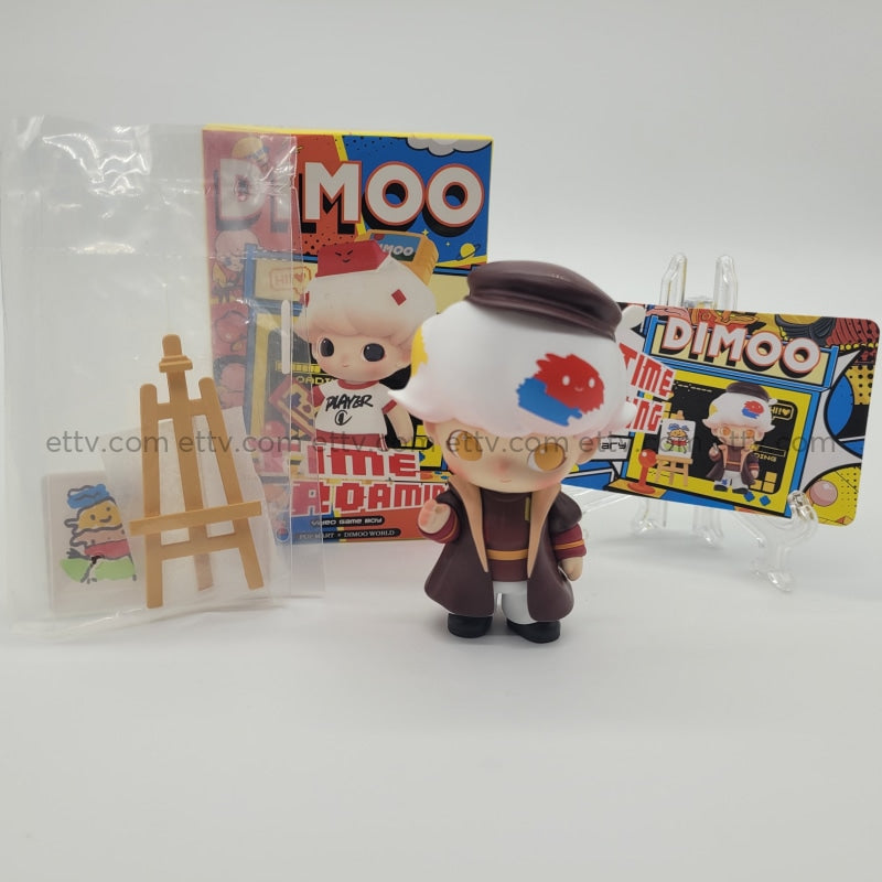 Ettv Popmart Dimoo Time Roaming Series Signed By Artist Ayan Deng (Artist) 1Pc Art Toys