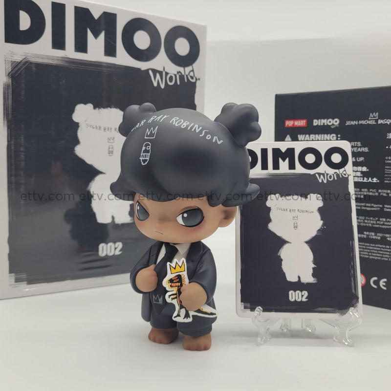 Ettv Popmart Dimoo X Jean Michel Basquiat Rare Signed Two Signatures By Ayan Deng (002)#B Art Toys