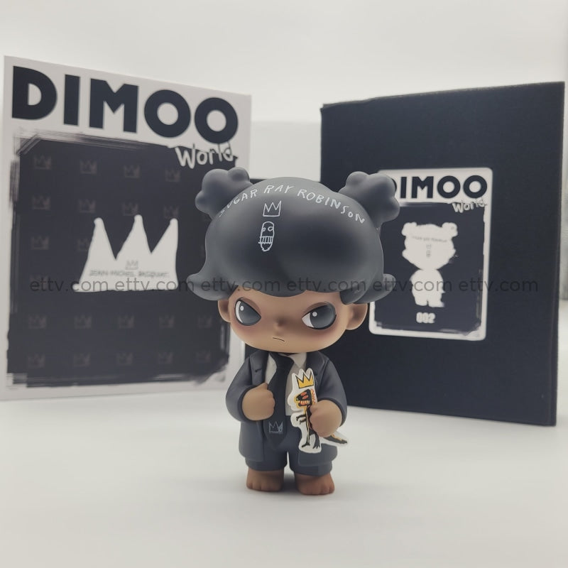 ETTV POPMART Dimoo X Jean Michel Basquiat SIGNED by Artist Ayan Deng