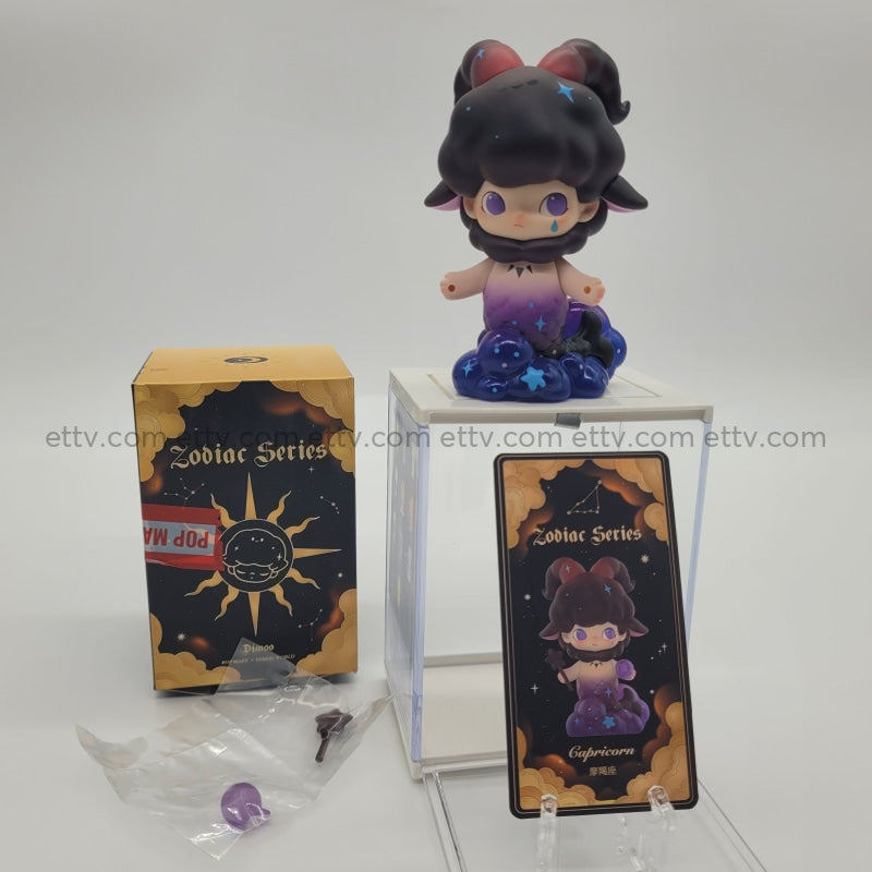 Ettv Popmart Dimoo Zodiac Series Signed By Artist Ayan Deng (Capricorn) 1Pc Art Toys