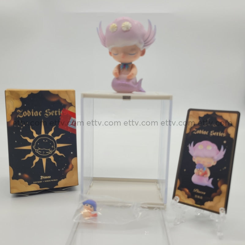 Ettv Popmart Dimoo Zodiac Series Signed By Artist Ayan Deng (Pisces) 1Pc Art Toys