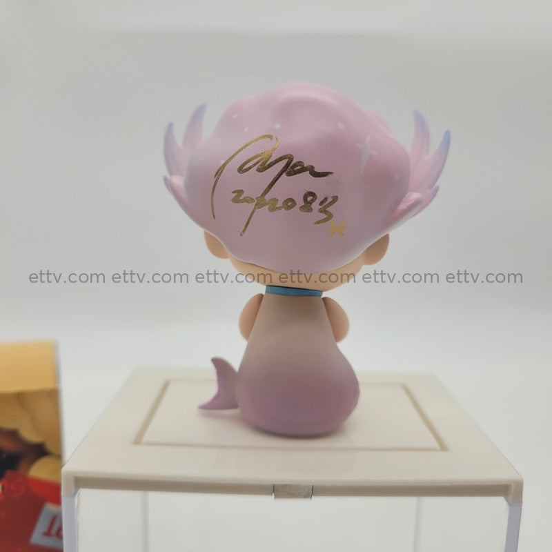 Ettv Popmart Dimoo Zodiac Series Signed By Artist Ayan Deng (Pisces) 1Pc Art Toys