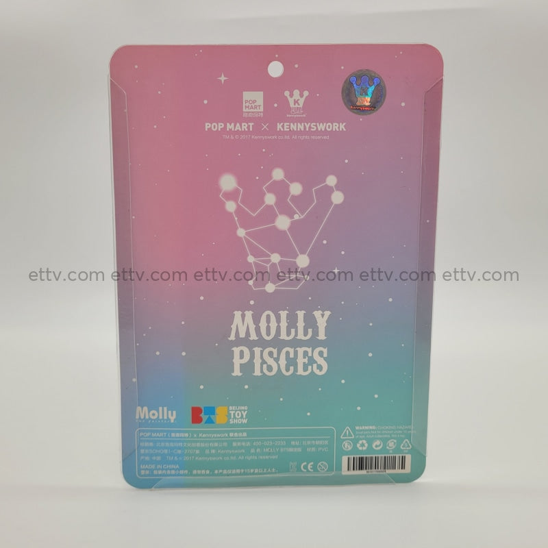 Ettv Popmart Kennyswork Molly Pisces Signed+Remarque By Kenny Wong (2 Signatures) Art Toys