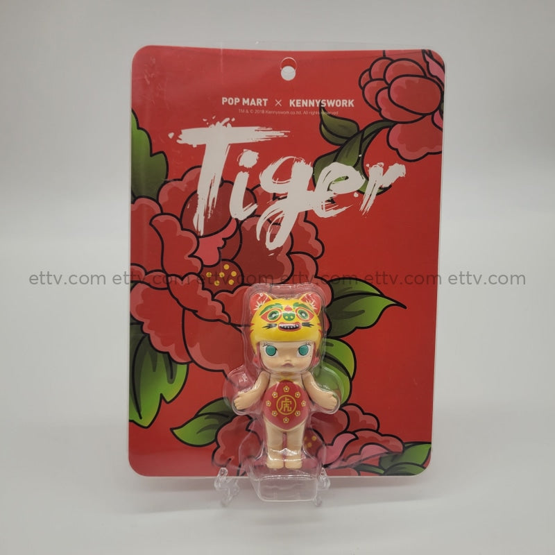 Ettv Popmart Kennyswork Molly Tiger Signed By Kenny Wong Art Toys